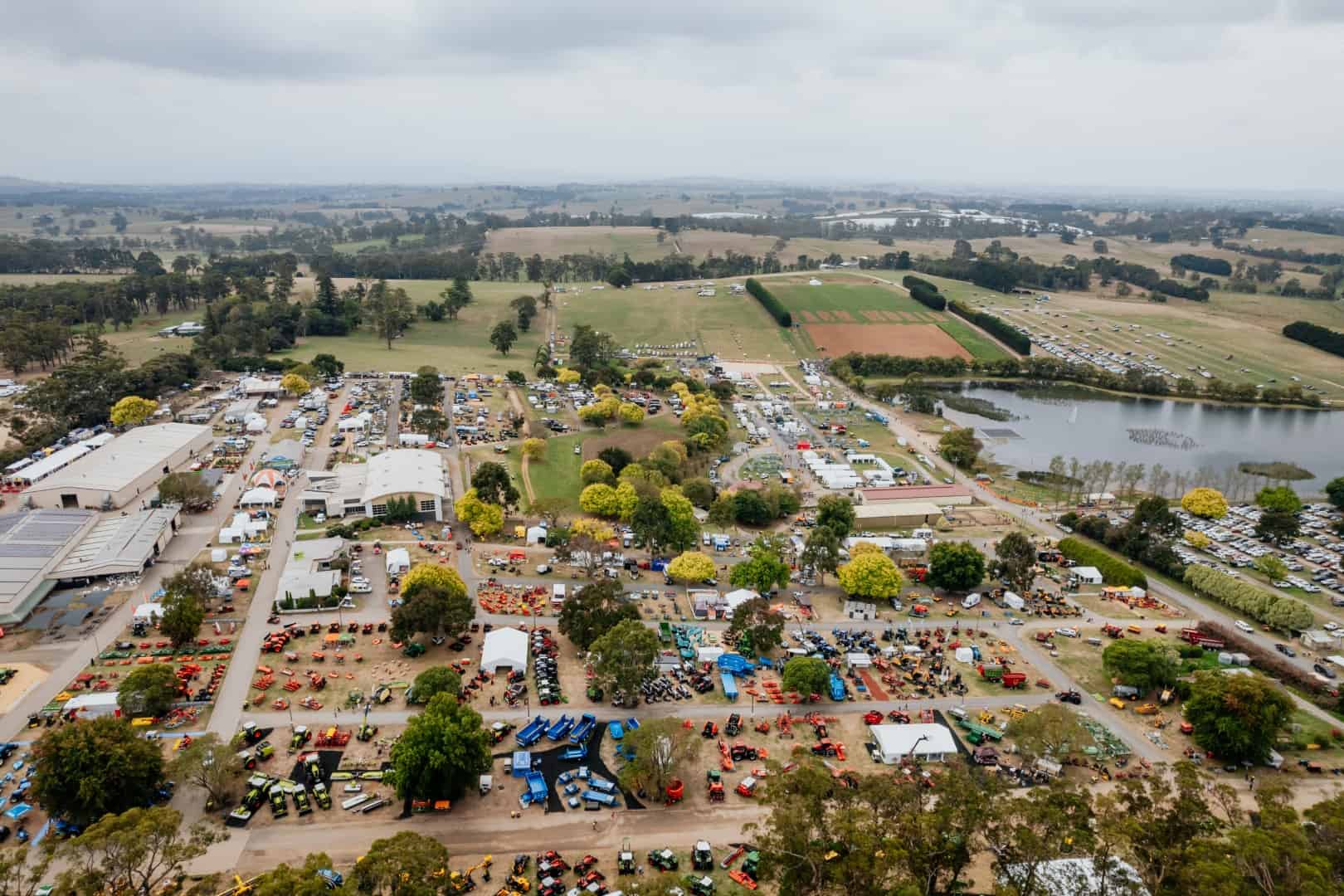 Lardner Park Farm World 2025 (Large) Aerial view of Farm World at Lardner Park.